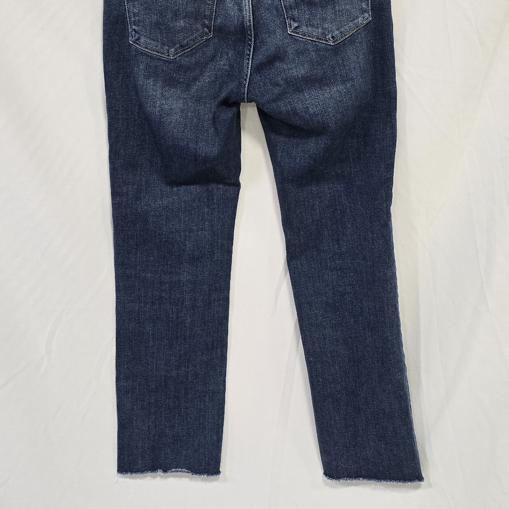 DL1961 women 27 mara mid-rise raw ankle straight jeans denim Instasculpt grunge - Picture 9 of 12